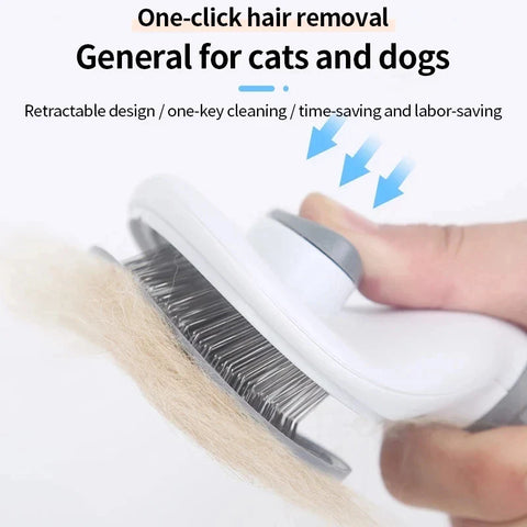 Stainless Steel Pet Grooming Brush & Dog Comb