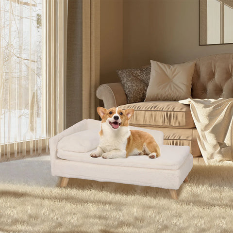 Nordic Elevated Pet Bed with Waterproof Cozy Pad