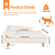 Nordic Elevated Pet Bed with Waterproof Cozy Pad